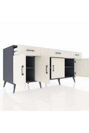 Kronos Konsol 3 Raflı 3 Çekmeceli 4 Kapaklı 176x59x83 - S610M008V13C