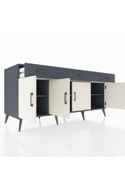 Kronos Konsol 3 Raflı 3 Çekmeceli 4 Kapaklı 176x59x83 - S610M008V14C