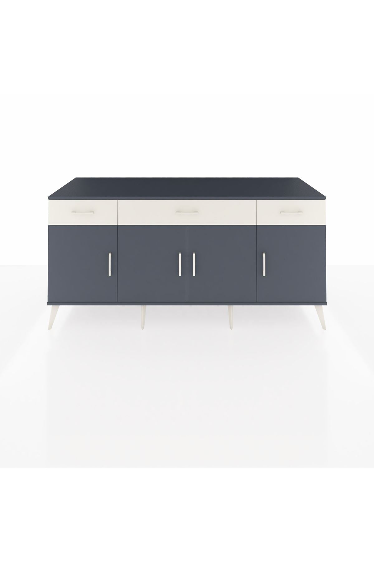 Kronos Konsol 3 Raflı 3 Çekmeceli 4 Kapaklı 176x59x83 - S610M008V16C