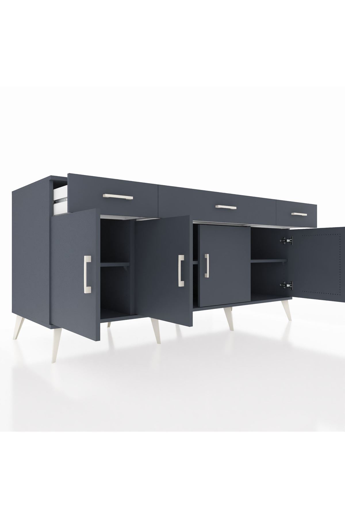 Kronos Konsol 3 Raflı 3 Çekmeceli 4 Kapaklı 176x59x83 - S610M008V17C