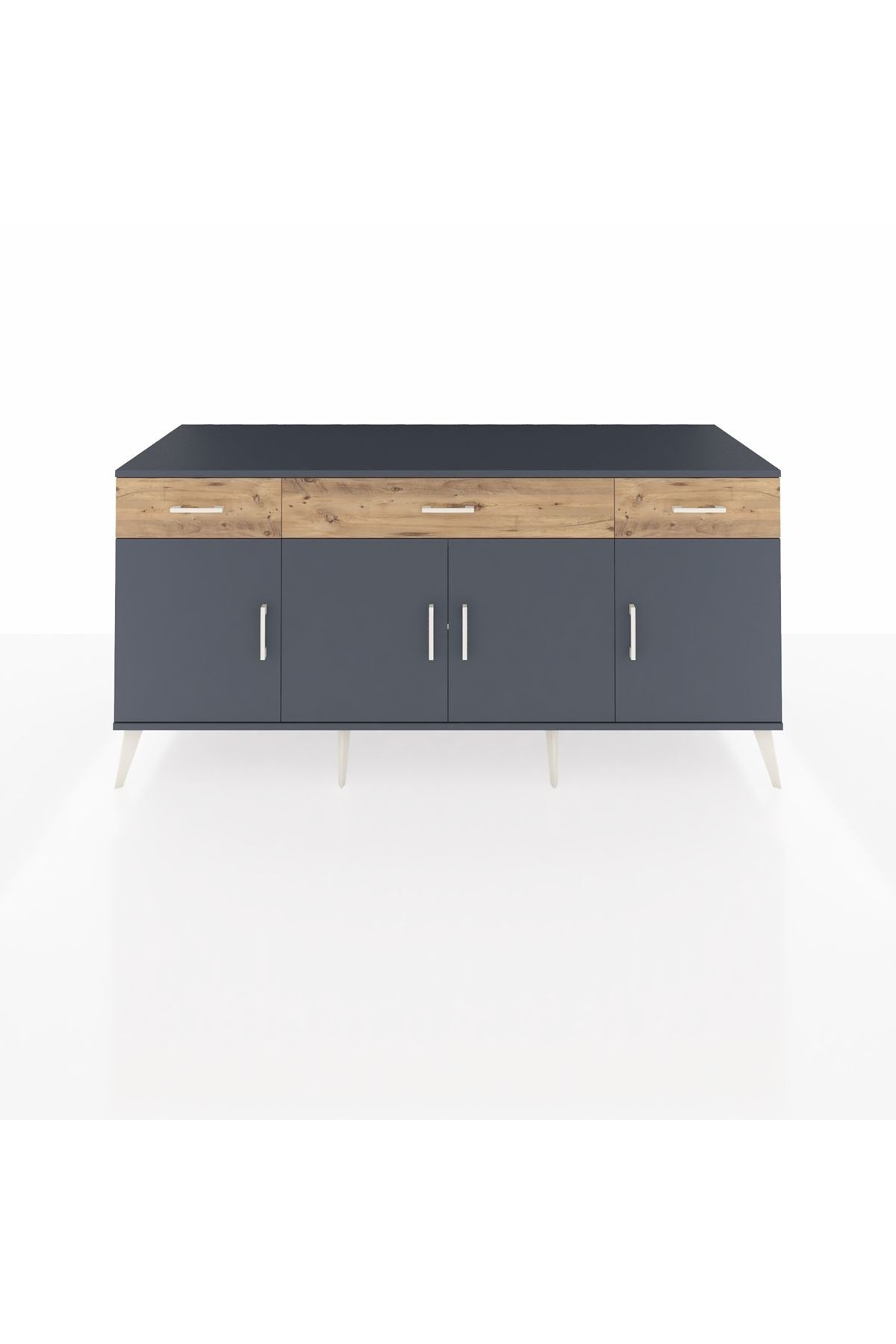 Kronos Konsol 3 Raflı 3 Çekmeceli 4 Kapaklı 176x59x83 - S610M008V18C