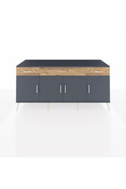 Kronos Konsol 3 Raflı 3 Çekmeceli 4 Kapaklı 176x59x83 - S610M008V18C