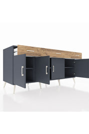 Kronos Konsol 3 Raflı 3 Çekmeceli 4 Kapaklı 176x59x83 - S610M008V18C