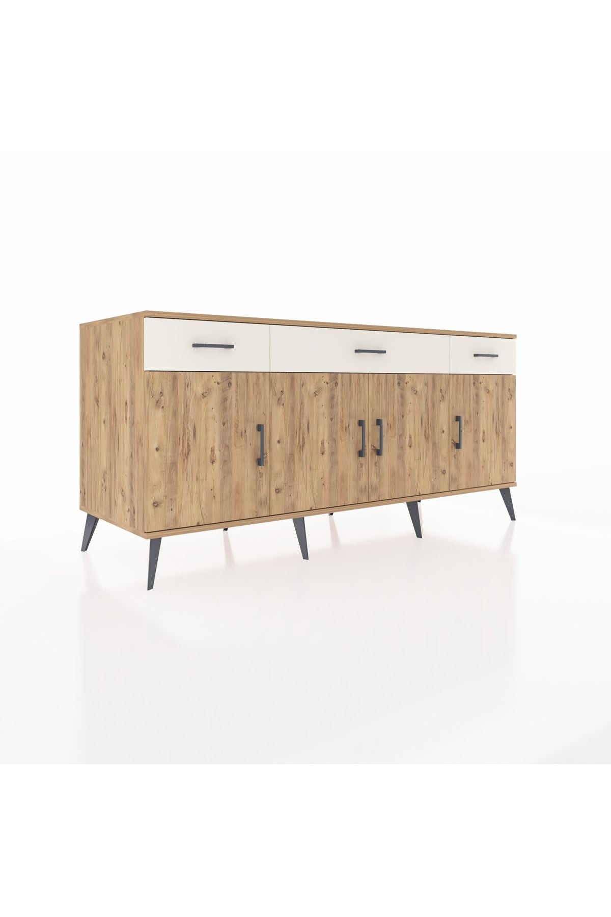 Kronos Konsol 3 Raflı 3 Çekmeceli 4 Kapaklı 176x59x83 - S610M008V19C