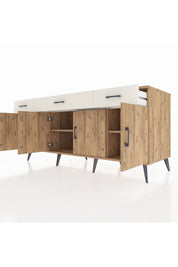 Kronos Konsol 3 Raflı 3 Çekmeceli 4 Kapaklı 176x59x83 - S610M008V19C