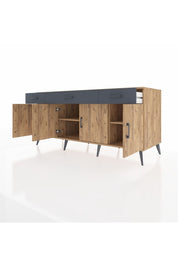 Kronos Konsol 3 Raflı 3 Çekmeceli 4 Kapaklı 176x59x83 - S610M008V20C