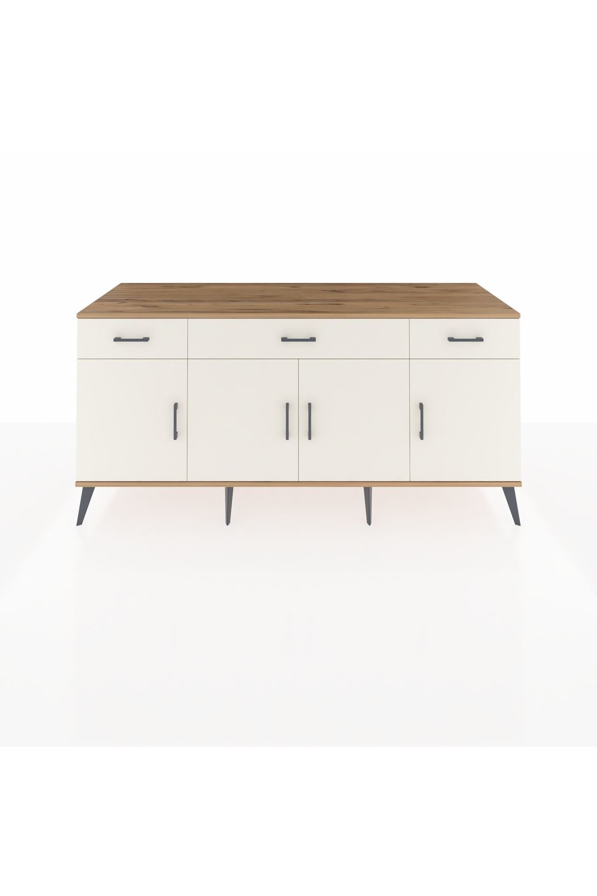 Kronos Konsol 3 Raflı 3 Çekmeceli 4 Kapaklı 176x59x83 - S610M008V22C