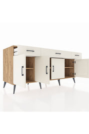 Kronos Konsol 3 Raflı 3 Çekmeceli 4 Kapaklı 176x59x83 - S610M008V22C