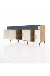 Kronos Konsol 3 Raflı 3 Çekmeceli 4 Kapaklı 176x59x83 - S610M008V23C
