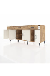 Kronos Konsol 3 Raflı 3 Çekmeceli 4 Kapaklı 176x59x83 - S610M008V24C