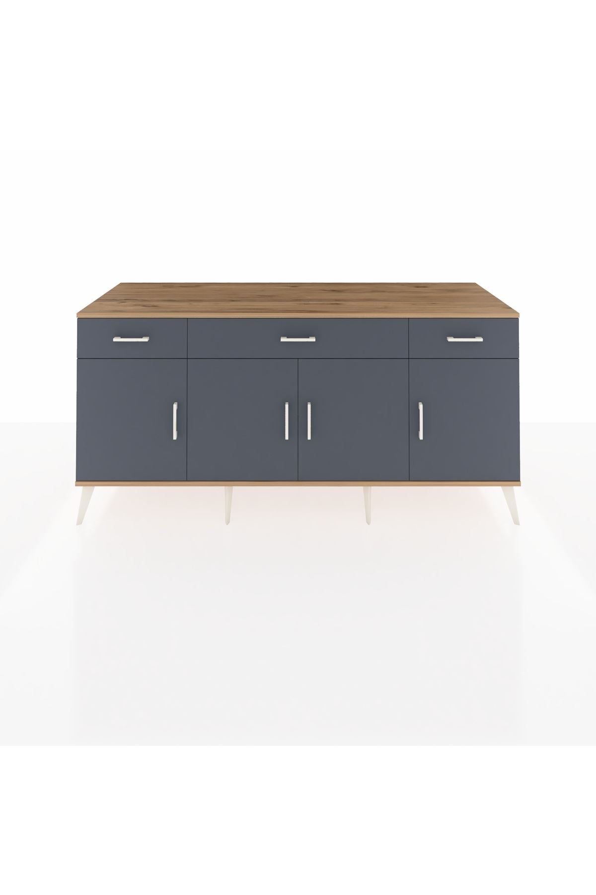 Kronos Konsol 3 Raflı 3 Çekmeceli 4 Kapaklı 176x59x83 - S610M008V26C