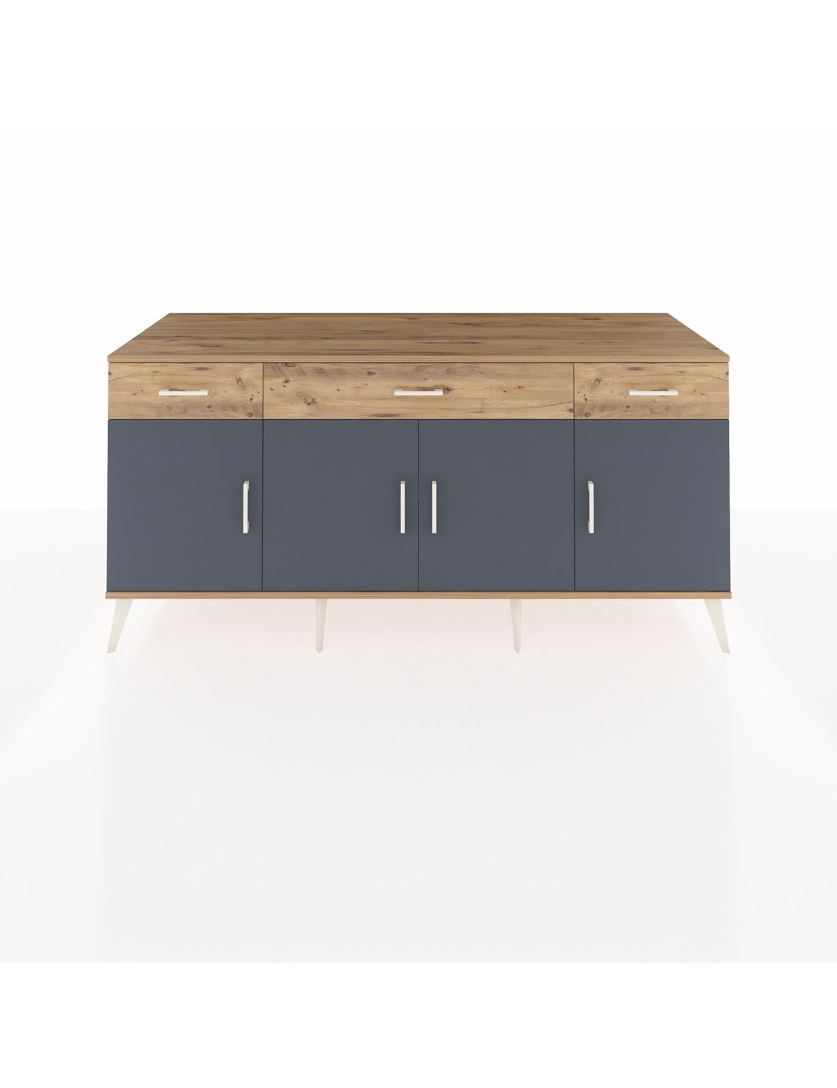 Kronos Konsol 3 Raflı 3 Çekmeceli 4 Kapaklı 176x59x83 - S610M008V27C