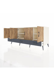 Kronos Konsol 6 Raflı 3 Çekmeceli 4 Kapaklı 176x59x83 - S610M009V02C