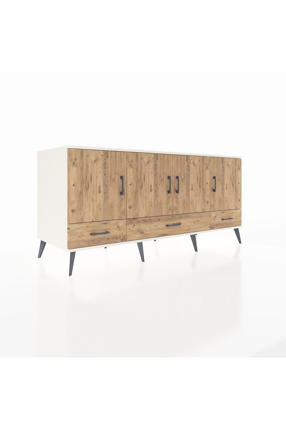 Kronos Konsol 6 Raflı 3 Çekmeceli 4 Kapaklı 176x59x83 - S610M009V03C
