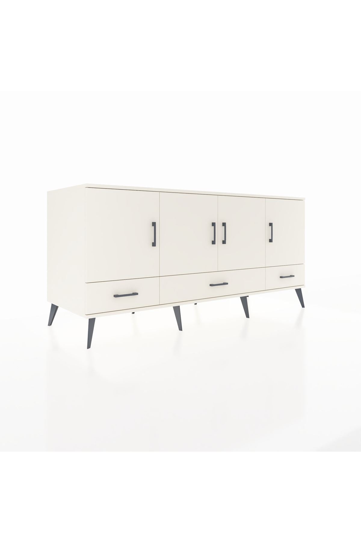 Kronos Konsol 6 Raflı 3 Çekmeceli 4 Kapaklı 176x59x83 - S610M009V04C