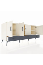 Kronos Konsol 6 Raflı 3 Çekmeceli 4 Kapaklı 176x59x83 - S610M009V05C