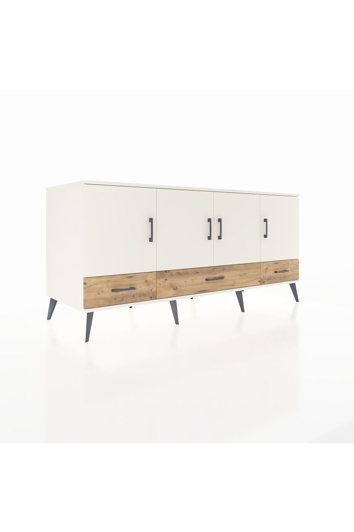 Kronos Konsol 6 Raflı 3 Çekmeceli 4 Kapaklı 176x59x83 - S610M009V06C
