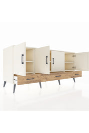 Kronos Konsol 6 Raflı 3 Çekmeceli 4 Kapaklı 176x59x83 - S610M009V06C