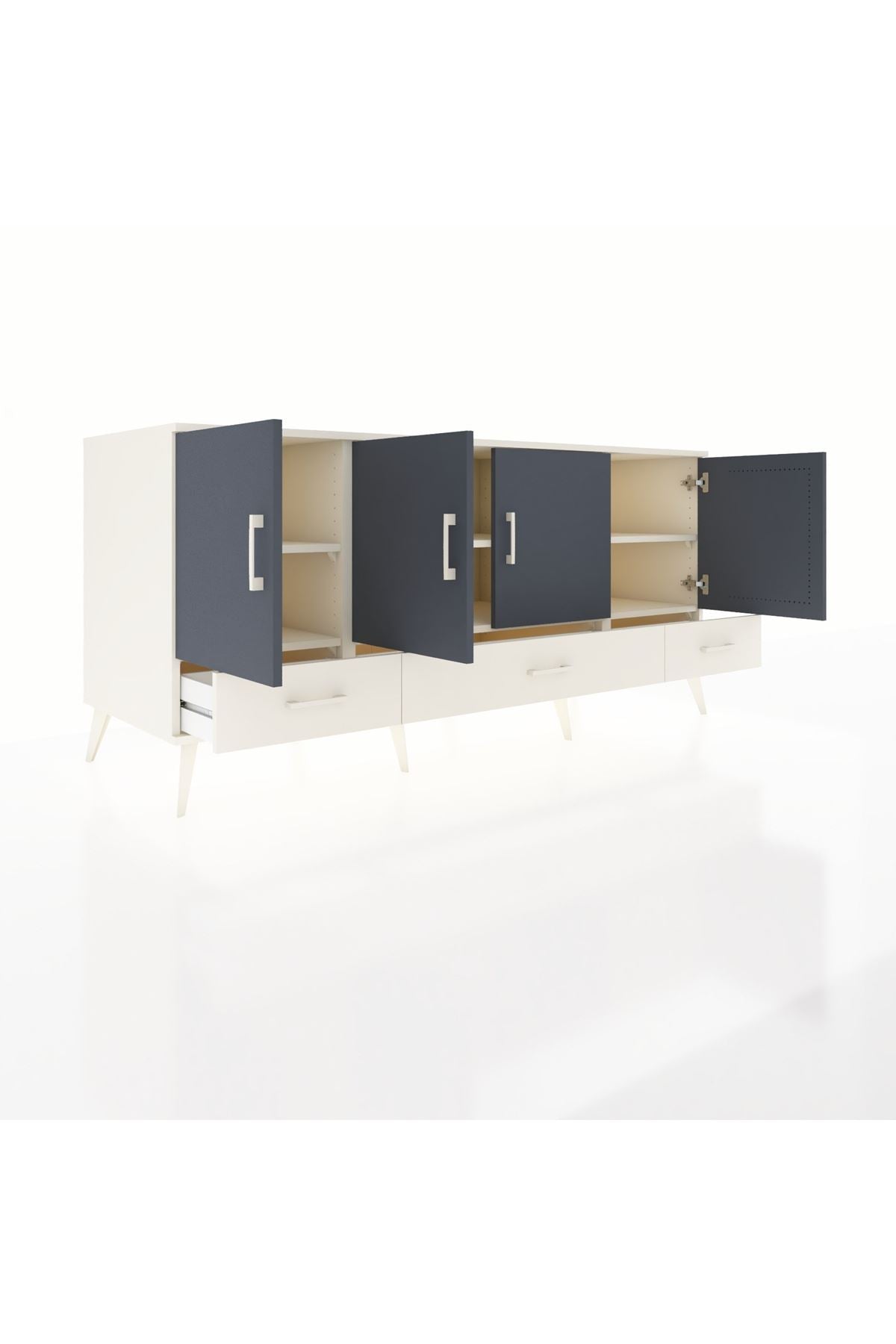 Kronos Konsol 6 Raflı 3 Çekmeceli 4 Kapaklı 176x59x83 - S610M009V07C