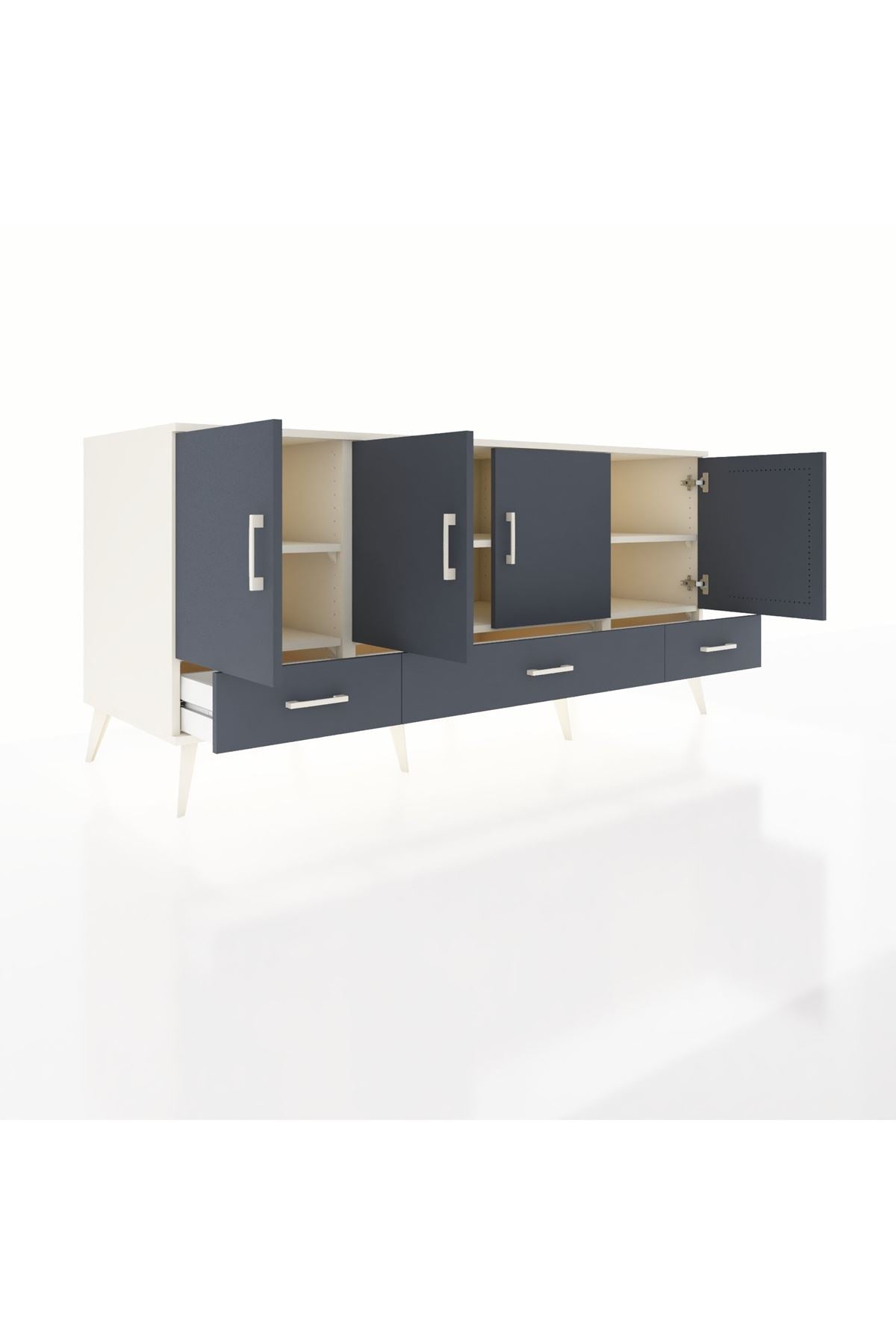 Kronos Konsol 6 Raflı 3 Çekmeceli 4 Kapaklı 176x59x83 - S610M009V08C