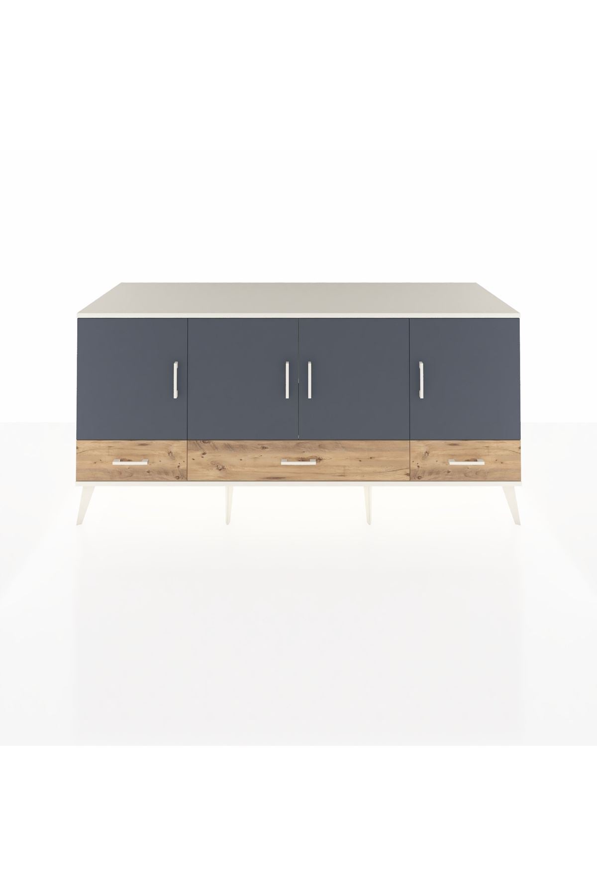 Kronos Konsol 6 Raflı 3 Çekmeceli 4 Kapaklı 176x59x83 - S610M009V09C