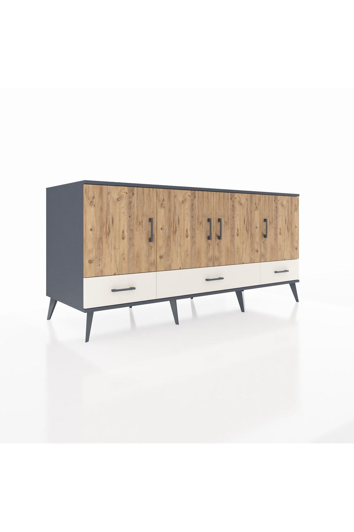 Kronos Konsol 6 Raflı 3 Çekmeceli 4 Kapaklı 176x59x83 - S610M009V10C