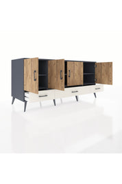 Kronos Konsol 6 Raflı 3 Çekmeceli 4 Kapaklı 176x59x83 - S610M009V10C