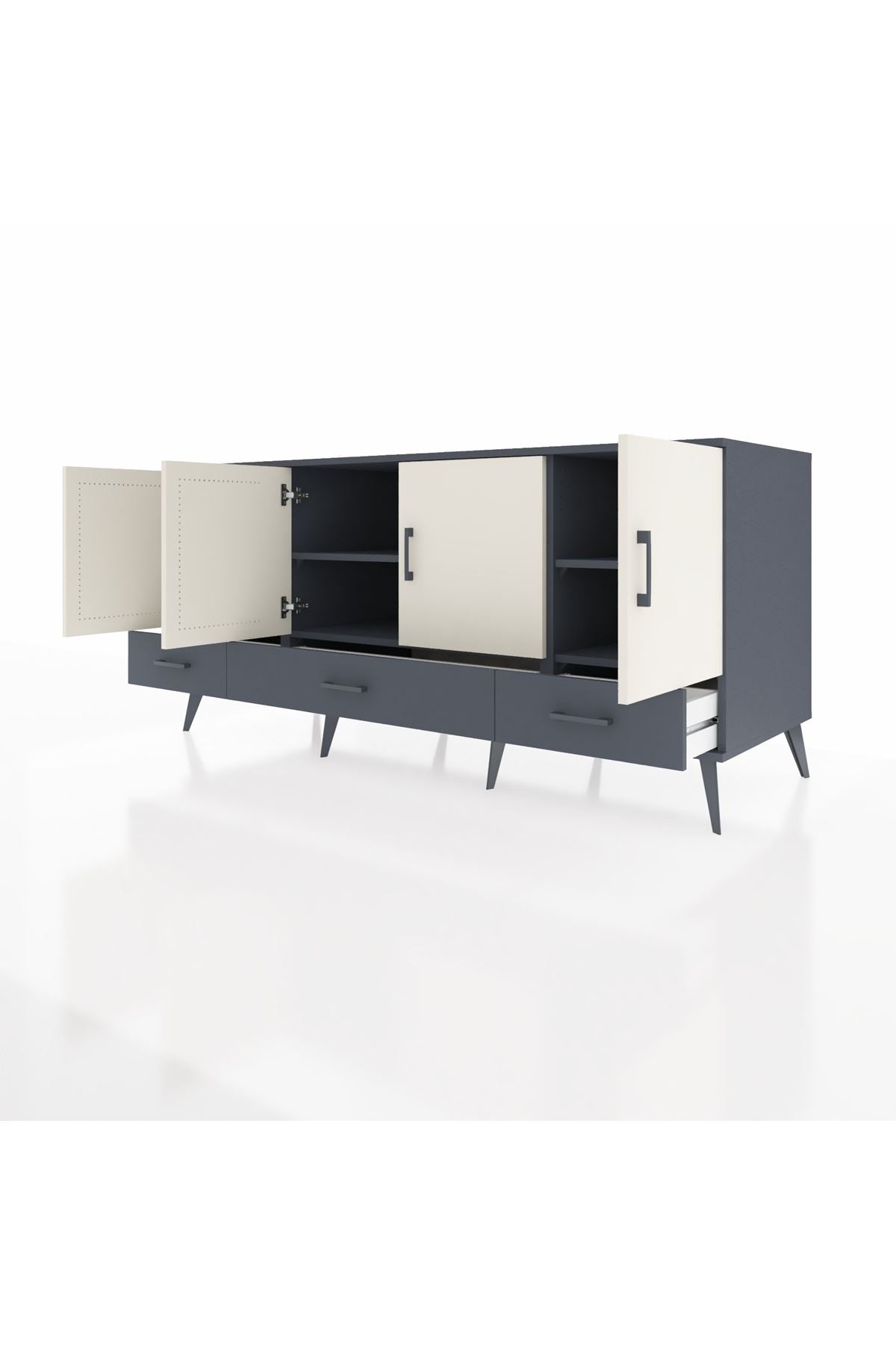 Kronos Konsol 6 Raflı 3 Çekmeceli 4 Kapaklı 176x59x83 - S610M009V14C