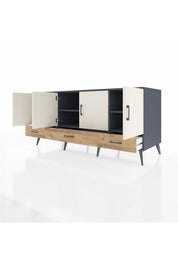 Kronos Konsol 6 Raflı 3 Çekmeceli 4 Kapaklı 176x59x83 - S610M009V15C