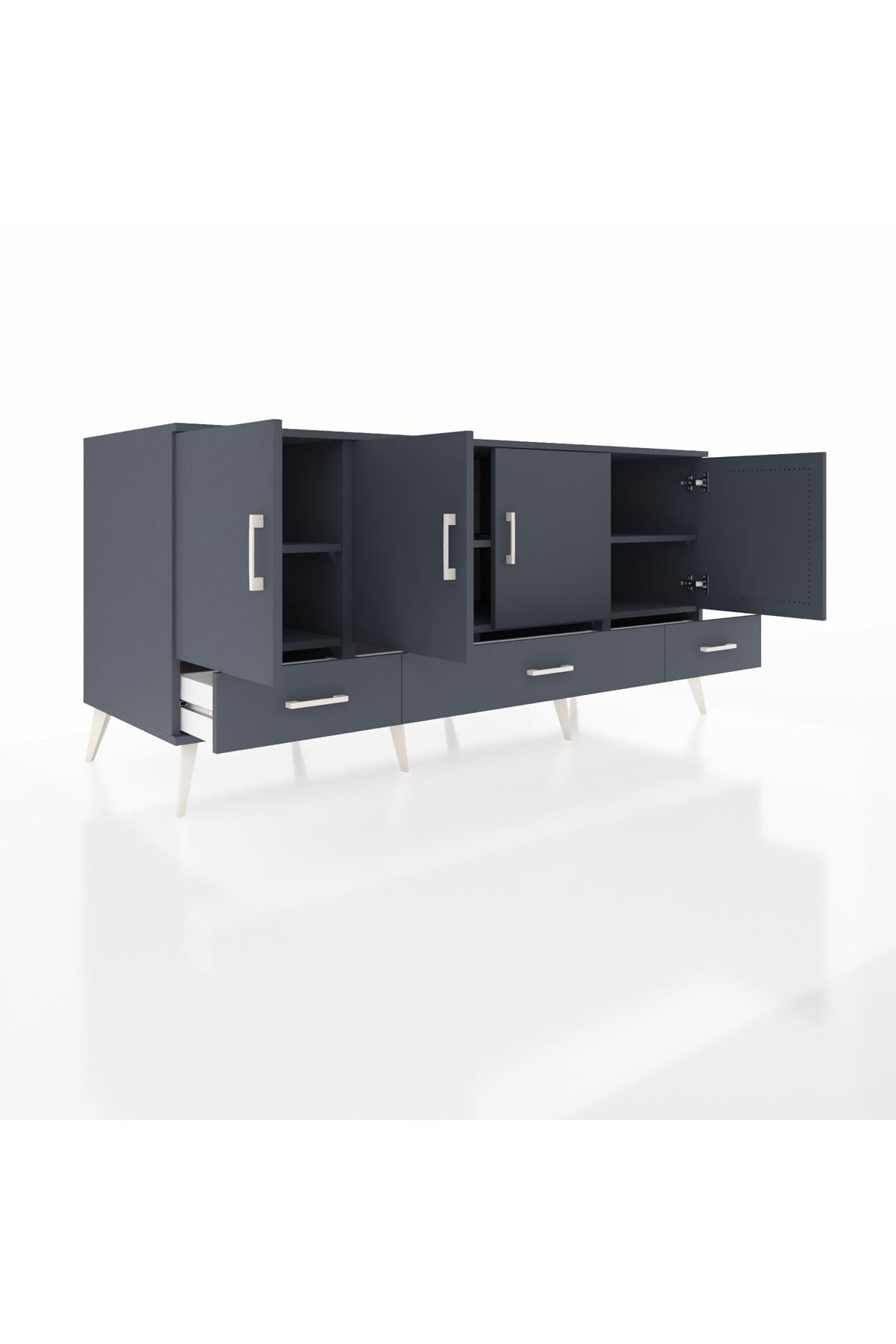 Kronos Konsol 6 Raflı 3 Çekmeceli 4 Kapaklı 176x59x83 - S610M009V17C