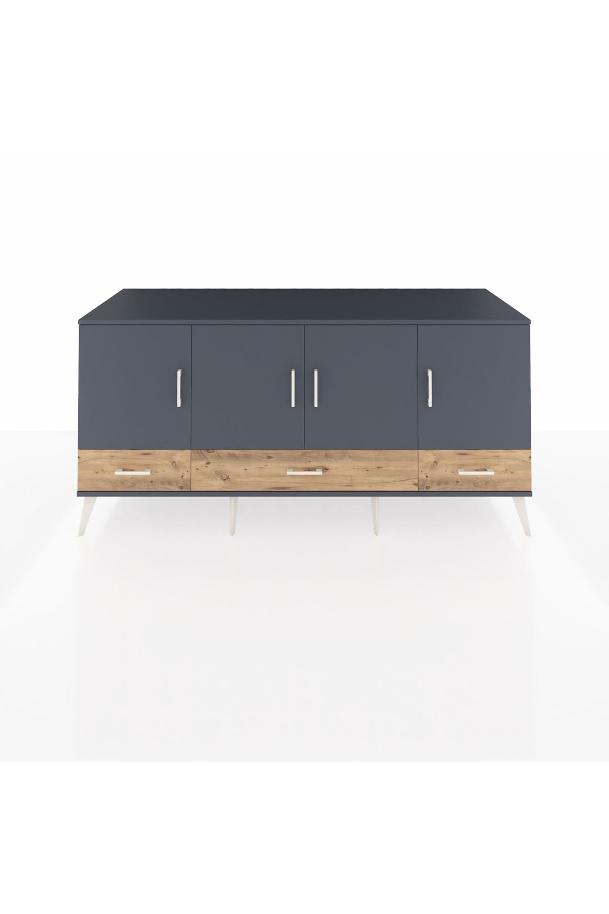 Kronos Konsol 6 Raflı 3 Çekmeceli 4 Kapaklı 176x59x83 - S610M009V18C