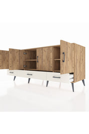 Kronos Konsol 6 Raflı 3 Çekmeceli 4 Kapaklı 176x59x83 - S610M009V19C