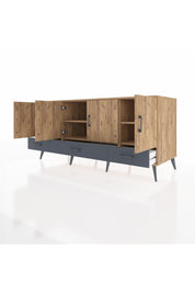 Kronos Konsol 6 Raflı 3 Çekmeceli 4 Kapaklı 176x59x83 - S610M009V20C