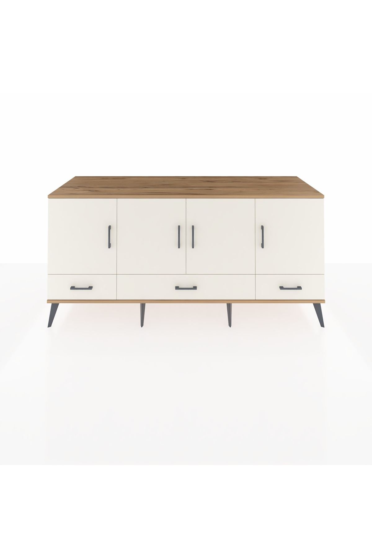 Kronos Konsol 6 Raflı 3 Çekmeceli 4 Kapaklı 176x59x83 - S610M009V22C