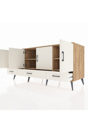 Kronos Konsol 6 Raflı 3 Çekmeceli 4 Kapaklı 176x59x83 - S610M009V22C