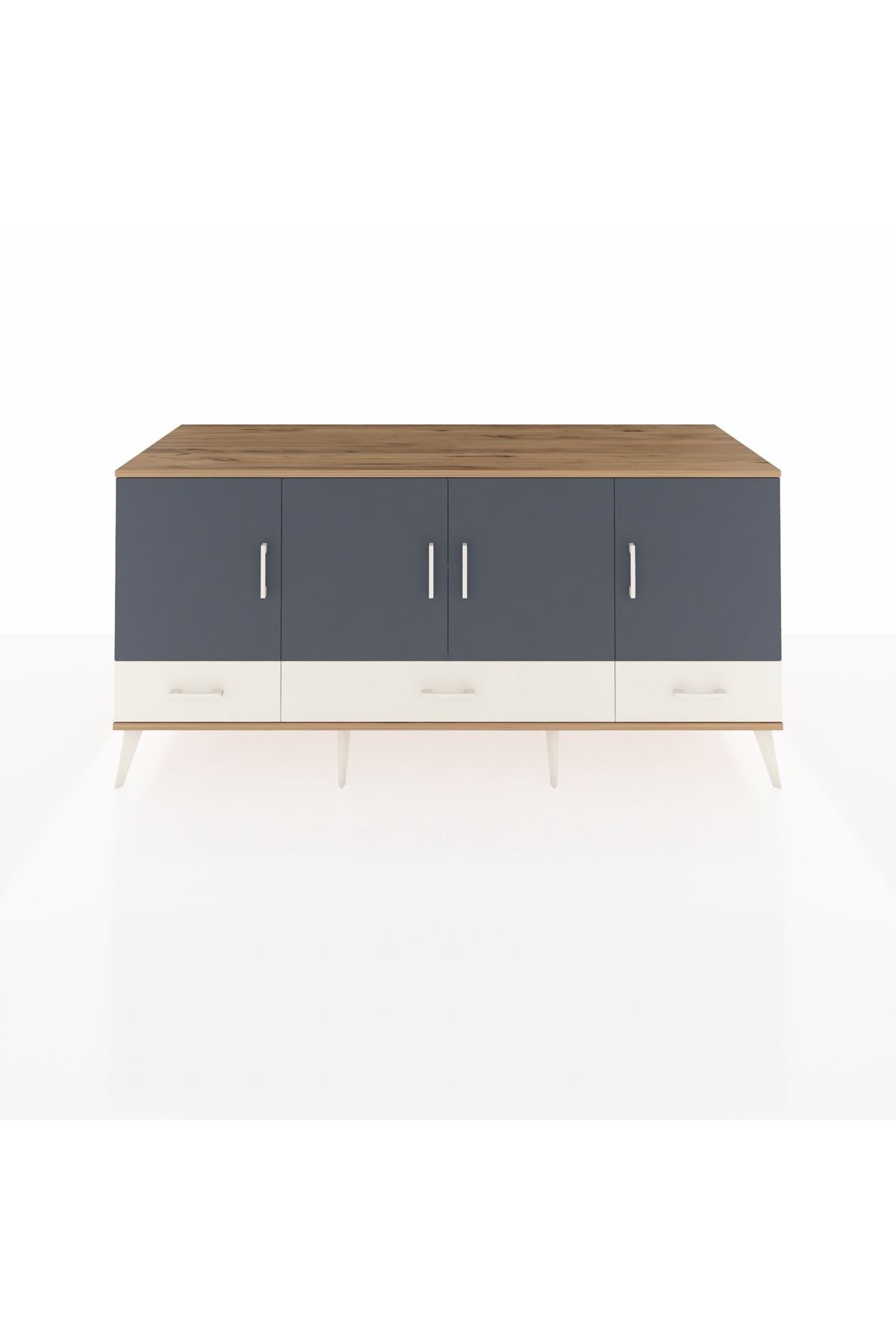 Kronos Konsol 6 Raflı 3 Çekmeceli 4 Kapaklı 176x59x83 - S610M009V25C