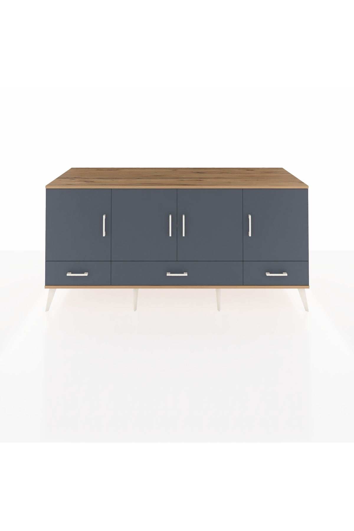 Kronos Konsol 6 Raflı 3 Çekmeceli 4 Kapaklı 176x59x83 - S610M009V26C