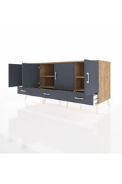 Kronos Konsol 6 Raflı 3 Çekmeceli 4 Kapaklı 176x59x83 - S610M009V26C
