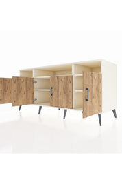 Kronos Konsol 6 Raflı 4 Kapaklı 176x59x83 - S610M010V01C