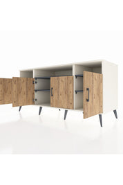 Kronos Konsol 6 Raflı 4 Kapaklı 176x59x83 - S610M010V02C
