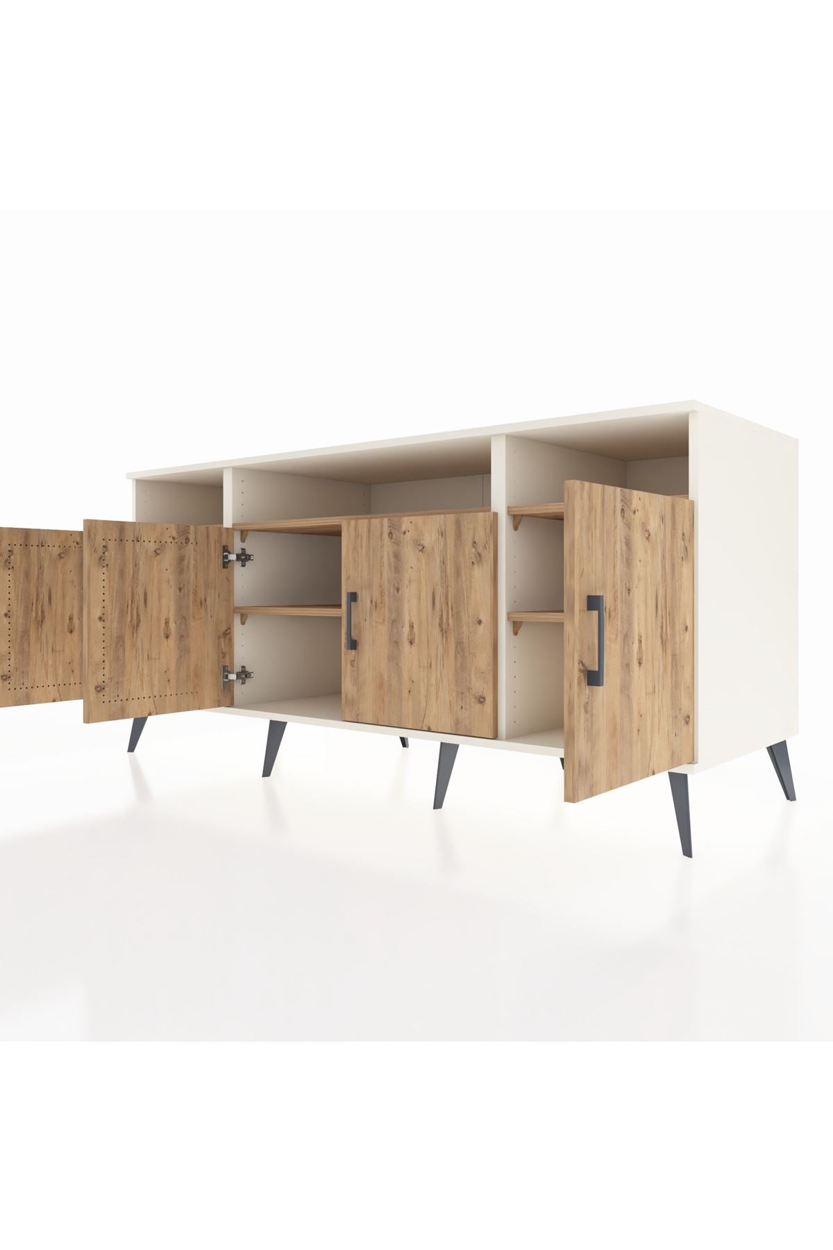 Kronos Konsol 6 Raflı 4 Kapaklı 176x59x83 - S610M010V03C