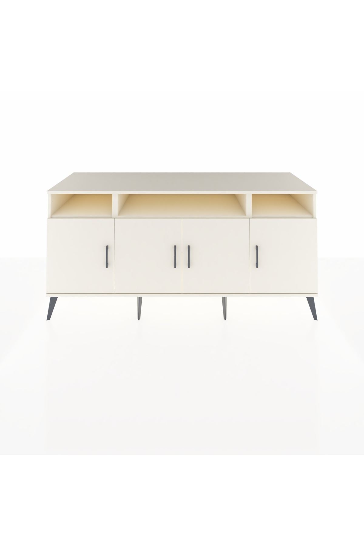 Kronos Konsol 6 Raflı 4 Kapaklı 176x59x83 - S610M010V04C
