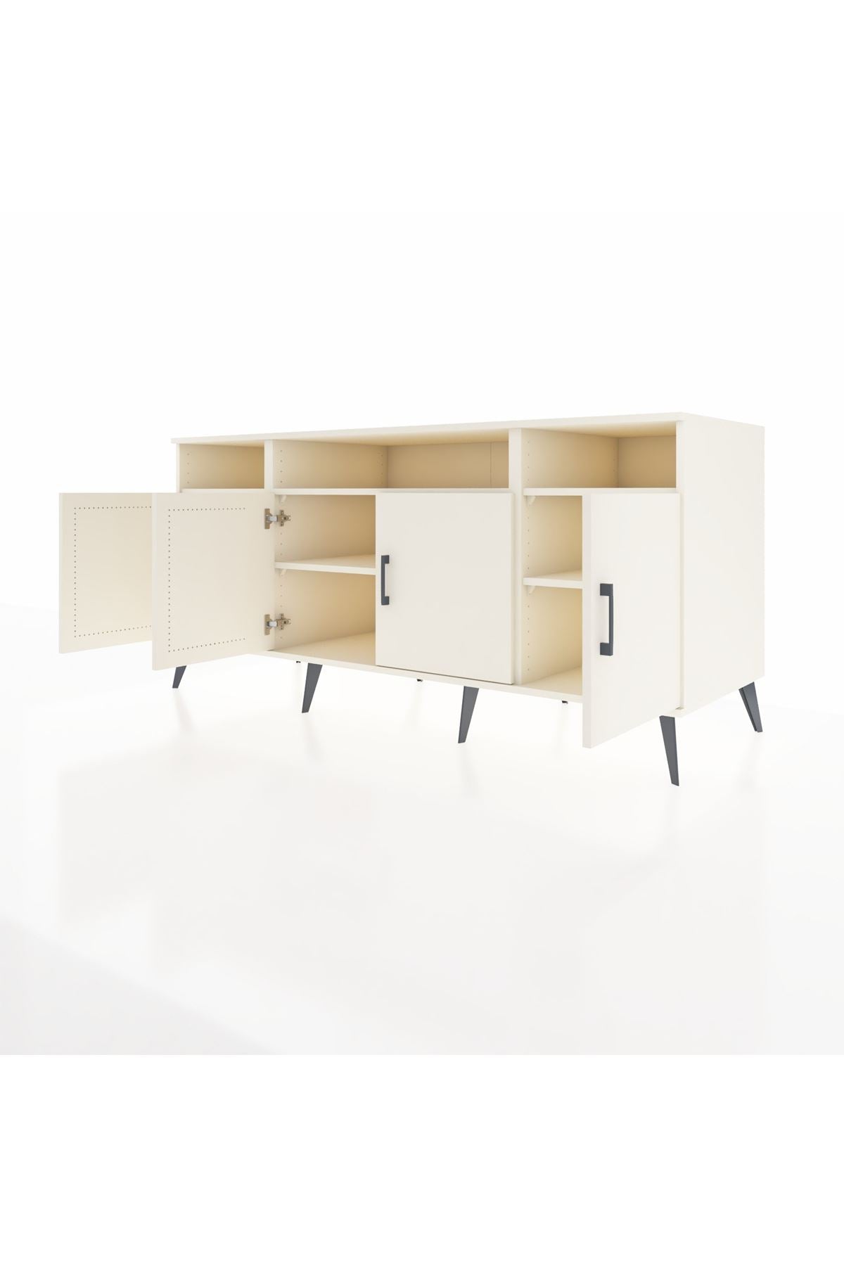 Kronos Konsol 6 Raflı 4 Kapaklı 176x59x83 - S610M010V04C