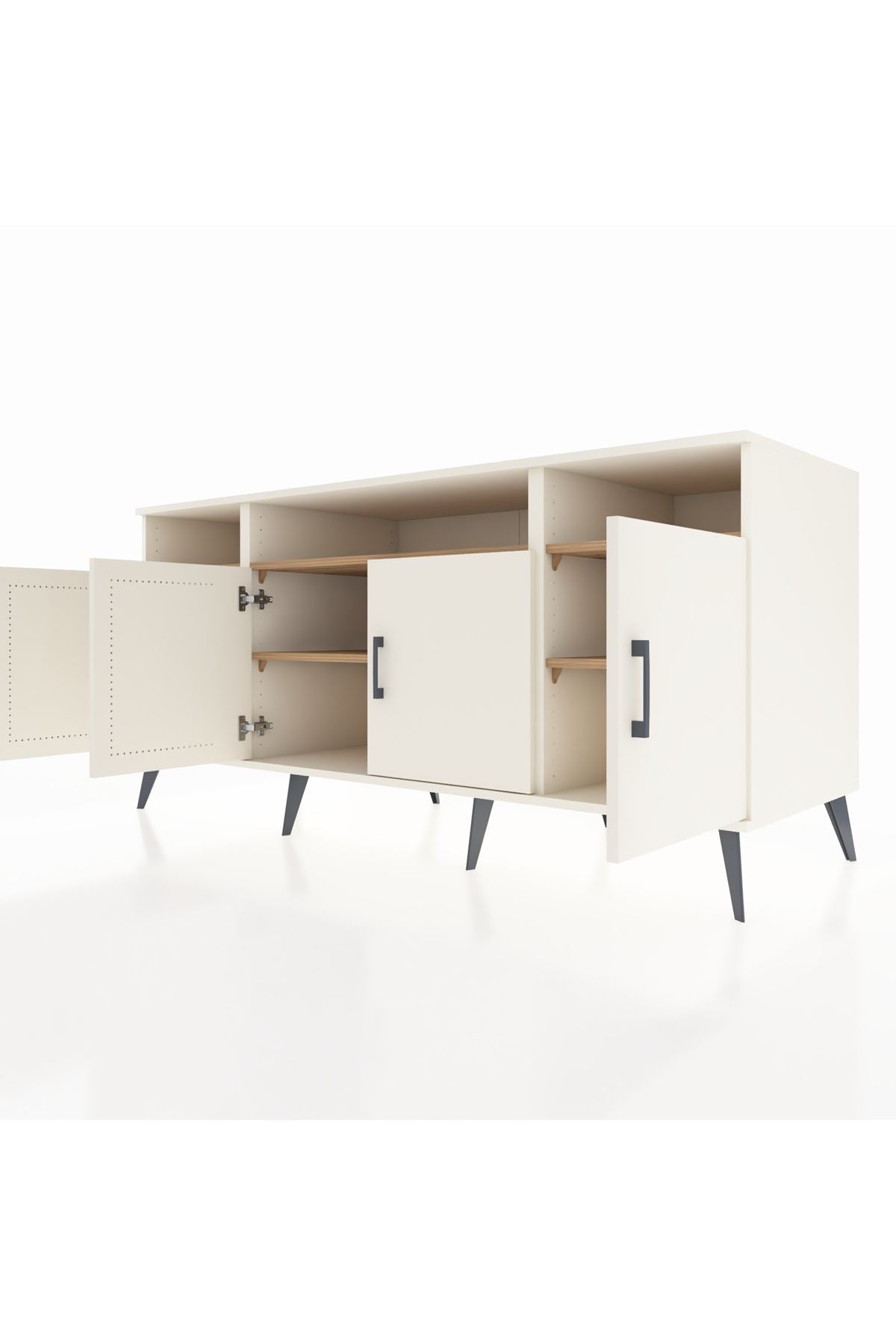 Kronos Konsol 6 Raflı 4 Kapaklı 176x59x83 - S610M010V06C