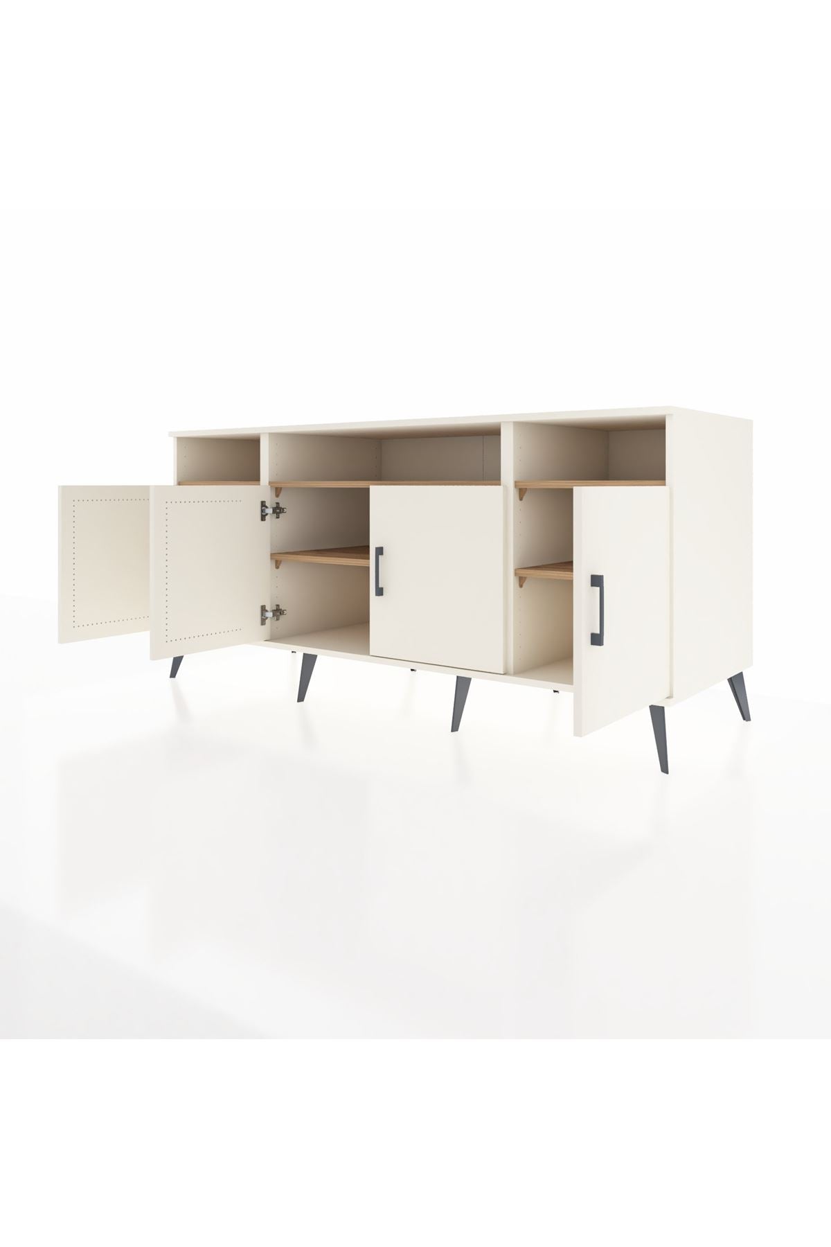 Kronos Konsol 6 Raflı 4 Kapaklı 176x59x83 - S610M010V06C