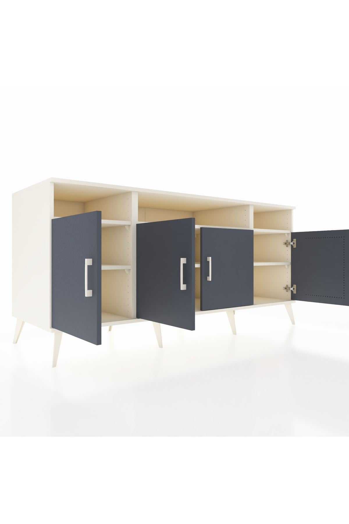 Kronos Konsol 6 Raflı 4 Kapaklı 176x59x83 - S610M010V07C