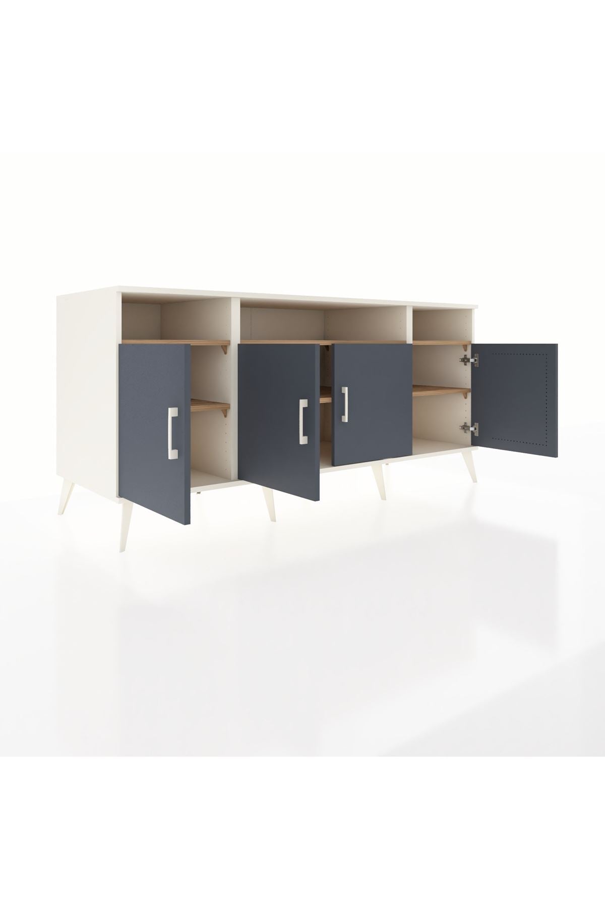 Kronos Konsol 6 Raflı 4 Kapaklı 176x59x83 - S610M010V09C