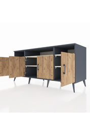 Kronos Konsol 6 Raflı 4 Kapaklı 176x59x83 - S610M010V10C
