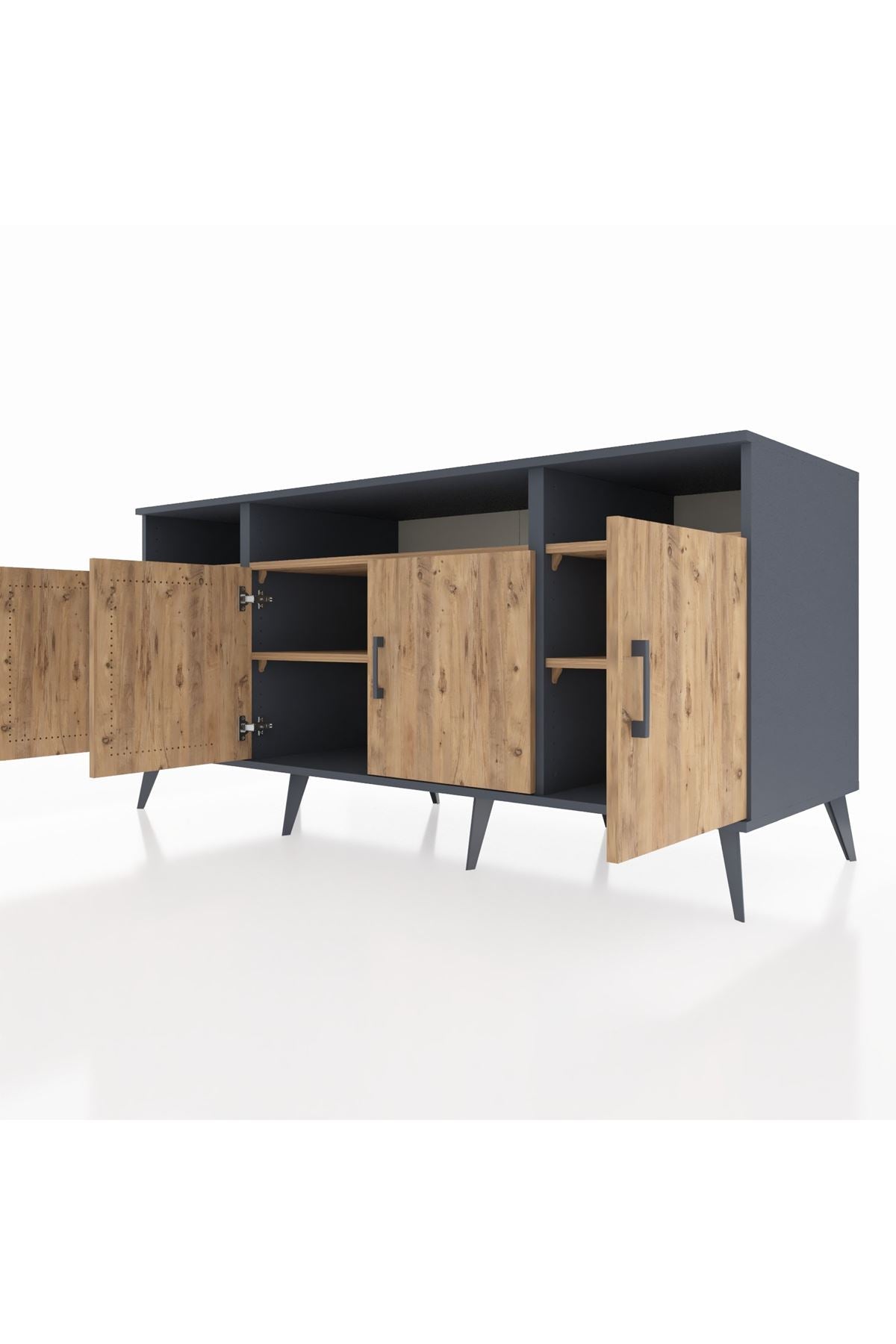 Kronos Konsol 6 Raflı 4 Kapaklı 176x59x83 - S610M010V12C