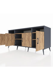 Kronos Konsol 6 Raflı 4 Kapaklı 176x59x83 - S610M010V12C
